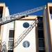 A firetruck latter to the roof of 611 Church Street on Monday. Daniel Brenner I AnnArbor.com